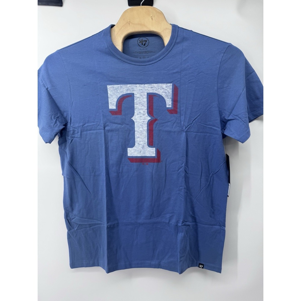 '47 Brand Texas Rangers T Shirt Men's XL Cadet Blue MLB Graphic Tee NWT